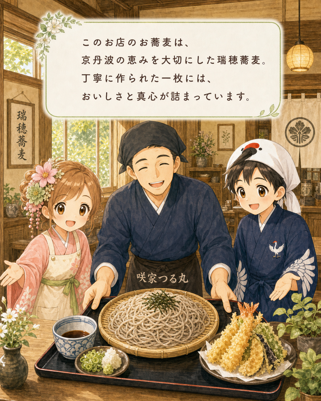 瑞穂蕎麦、丁寧に作られた一枚